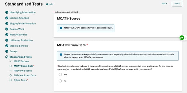 Mcat Screen Shot