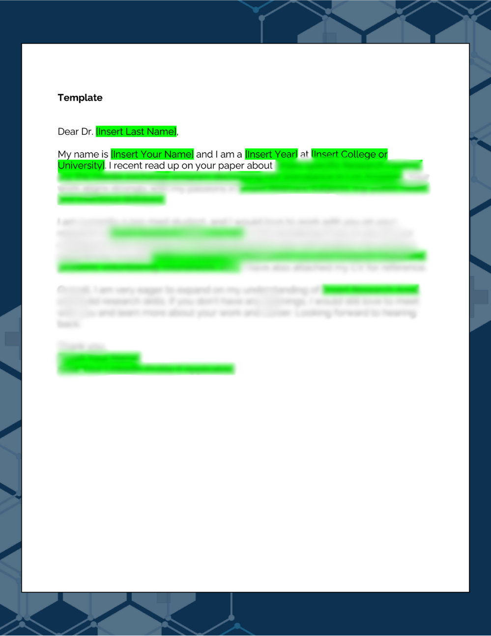 Cover Letter Template - Guidebook Cover