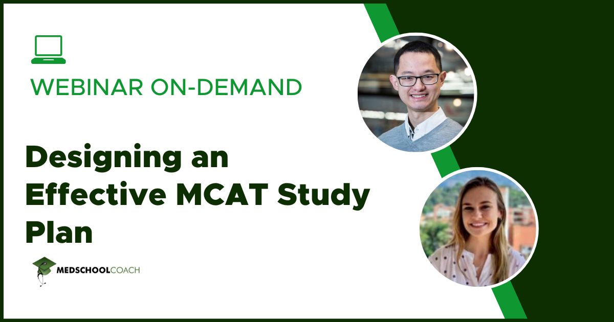 Designing an Effective MCAT Study Plan