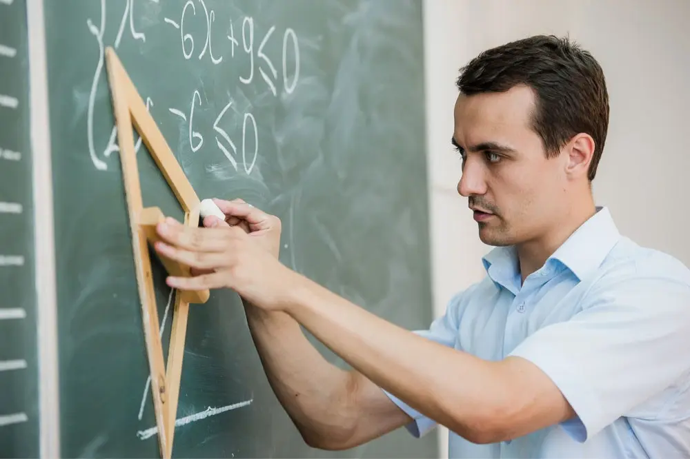Prospective Medical Student working on math on a chalkboard